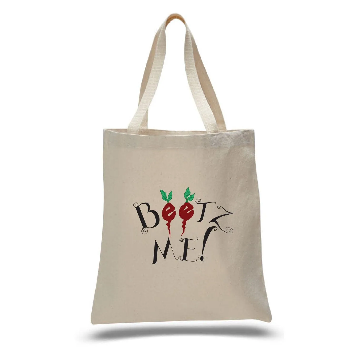 12 Oz. Natural Canvas Simple Tote Bag Customized with your Brand or Logo