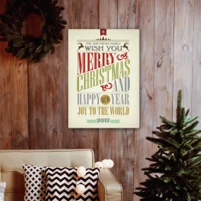 18"x24" Vintage Christmas Canvas