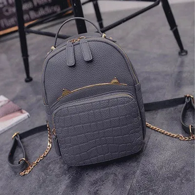 2016 Spring & Summer Trend Women's Cat Backpacks Girls' Fashion Bag Travel PU leather Bags Students' Backpacks