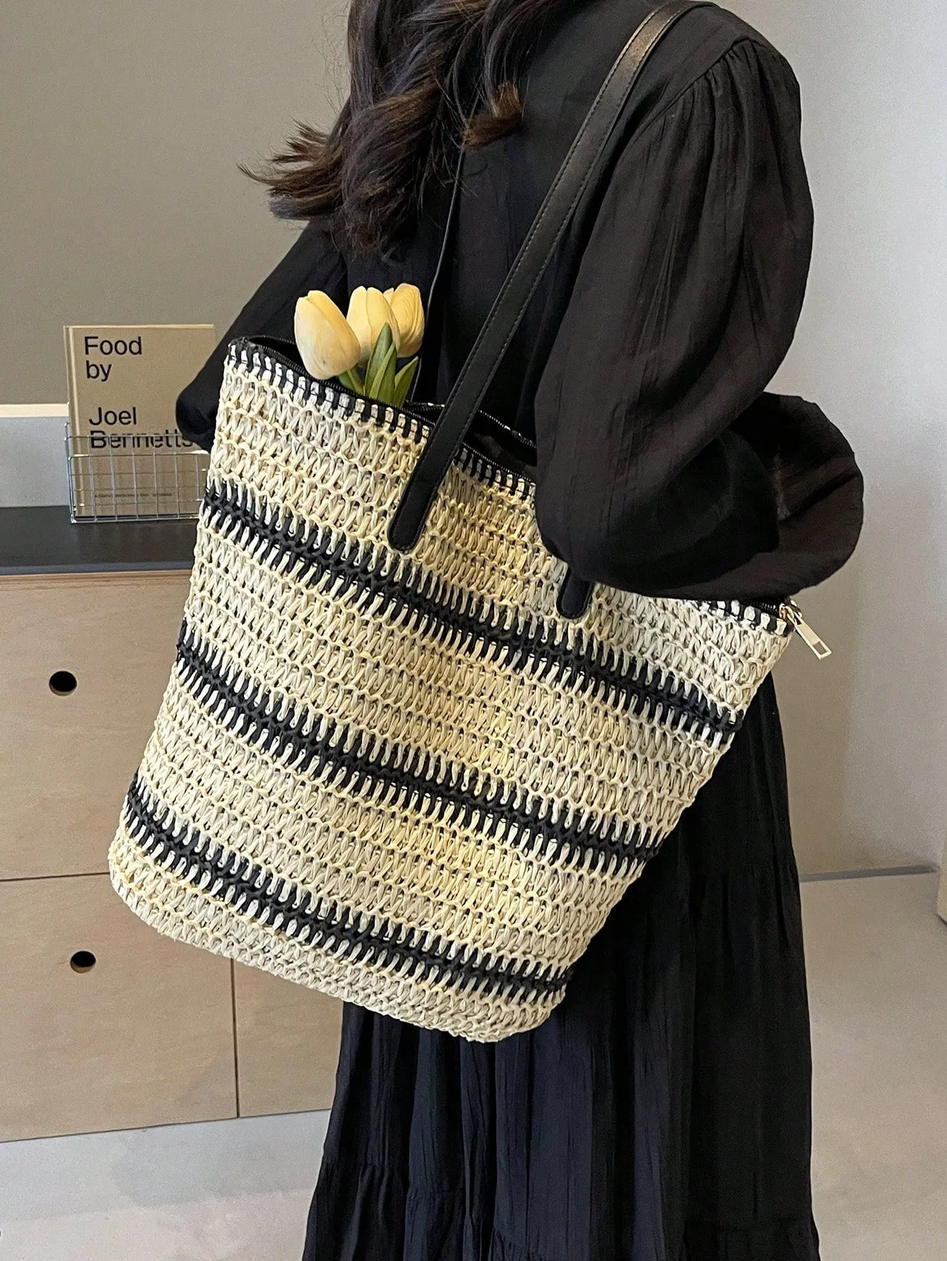 2024 New Arrival: Chic and Versatile Women's Straw Tote Bag - Perfect for Beach Getaways, Shopping Trips, and Everyday Commutes