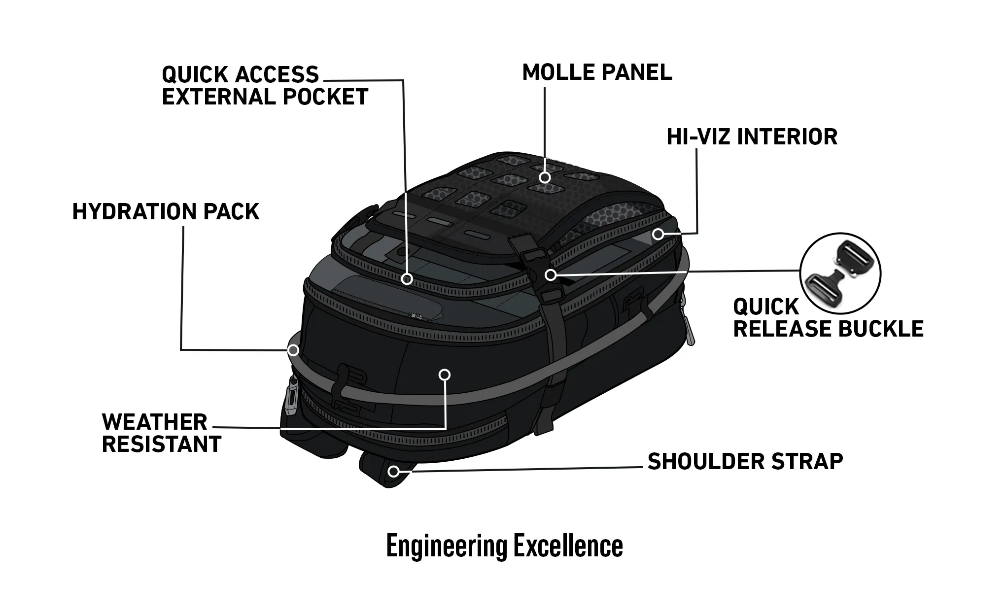 7L - Apex Ducati ADV Touring Backpack with Hydration Pack