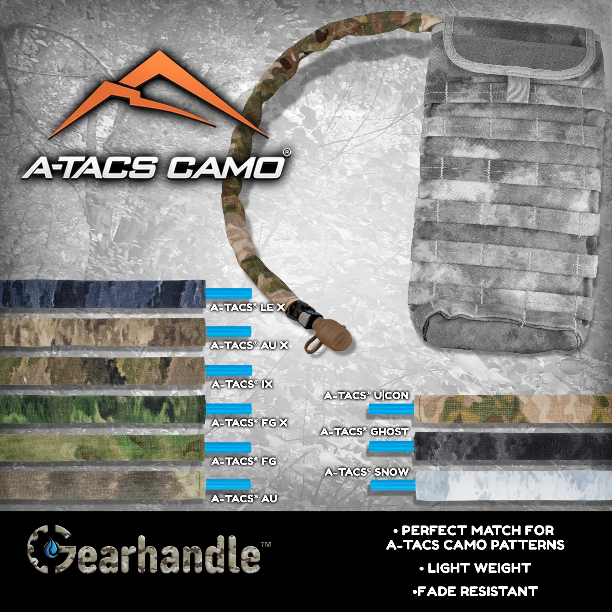 A-TACS AU-X Non Insulatated Drink Tube Sleeve