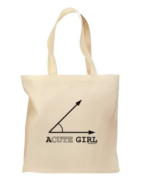 Acute Girl Grocery Tote Bag