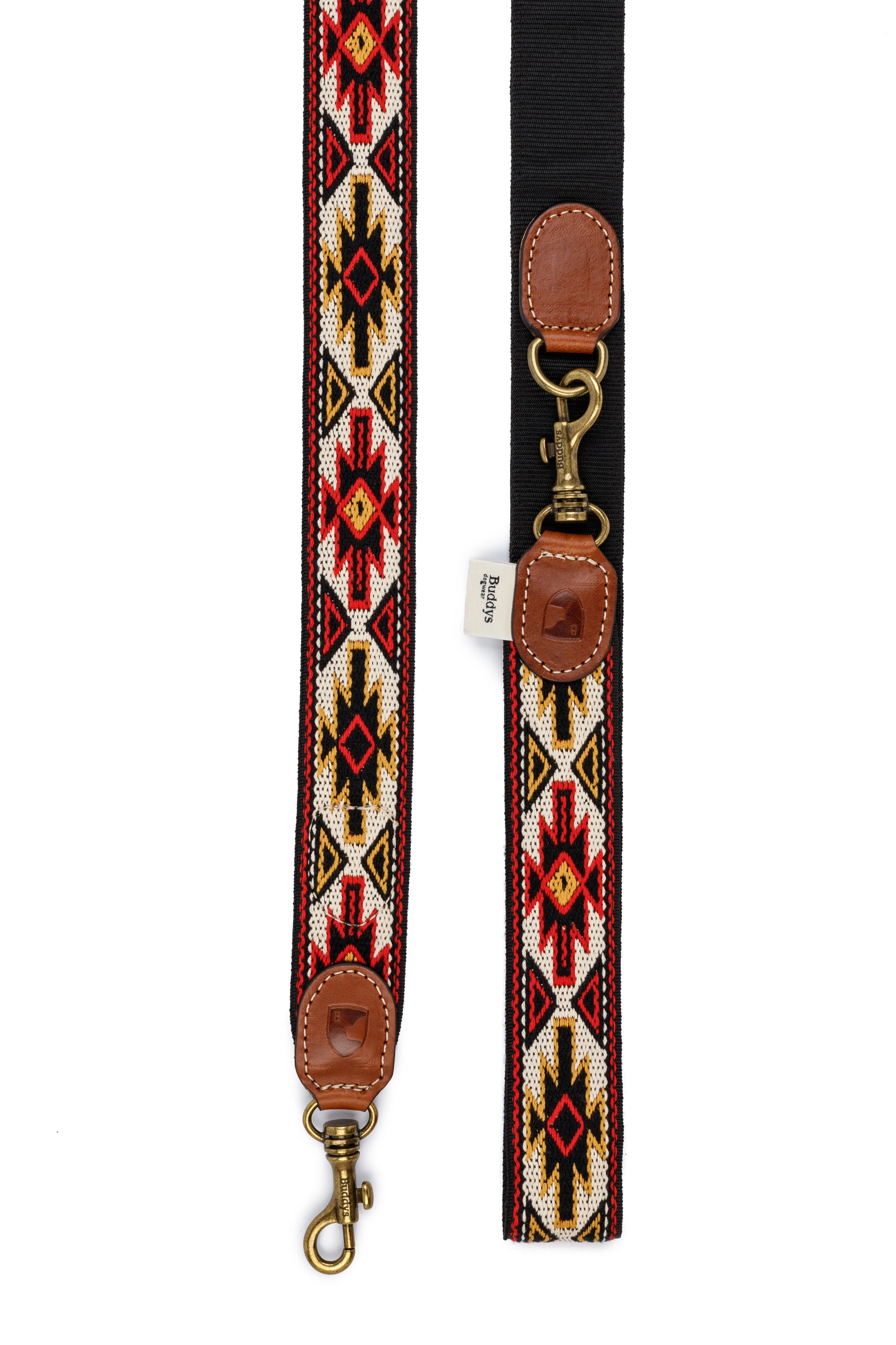 Adjustable Dog Lead: Peyote Rojo