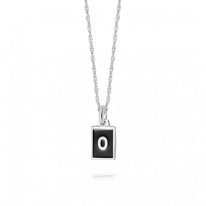 Alphabet Initial Recycled Sterling Silver O Necklace BETO_SLV