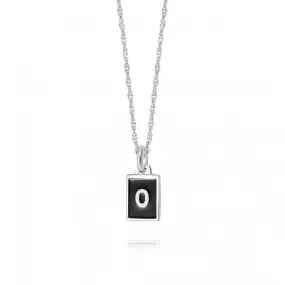 Alphabet Initial Recycled Sterling Silver O Necklace BETO_SLV