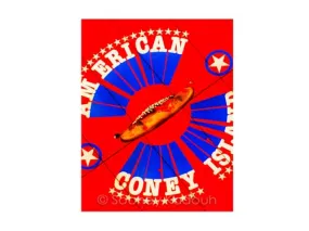 American Coney Island Luster or Canvas Print $35 - $430