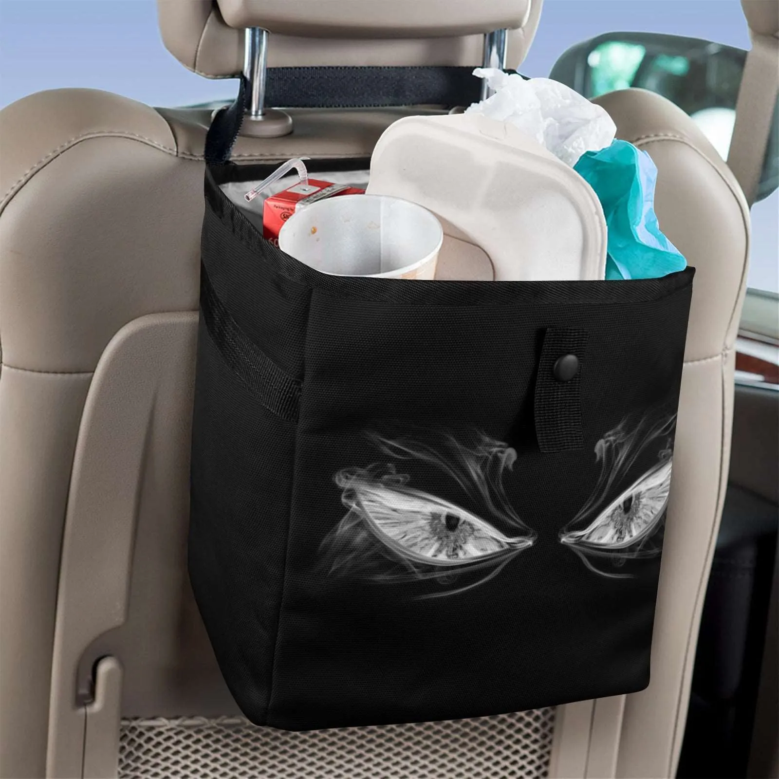 Angry Eyes Car Trash Bag