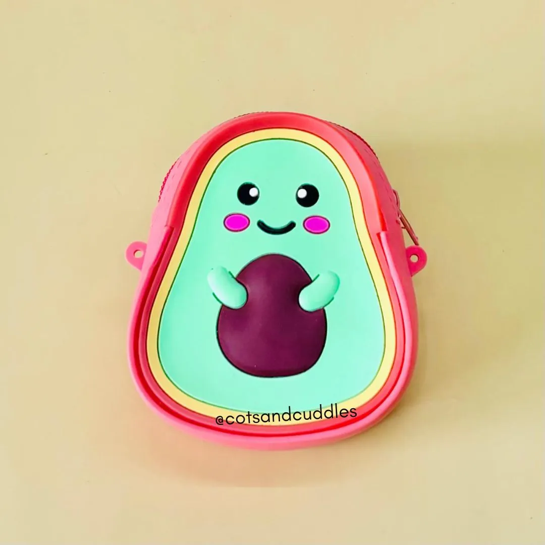 Avocado Design Silicone Sling Bag for Kids