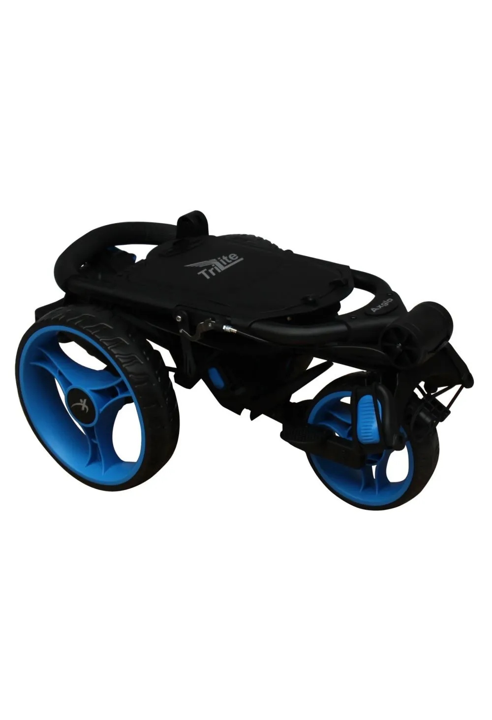 Axglo TriLite 3 Wheel Golf Trolley | Black/Blue