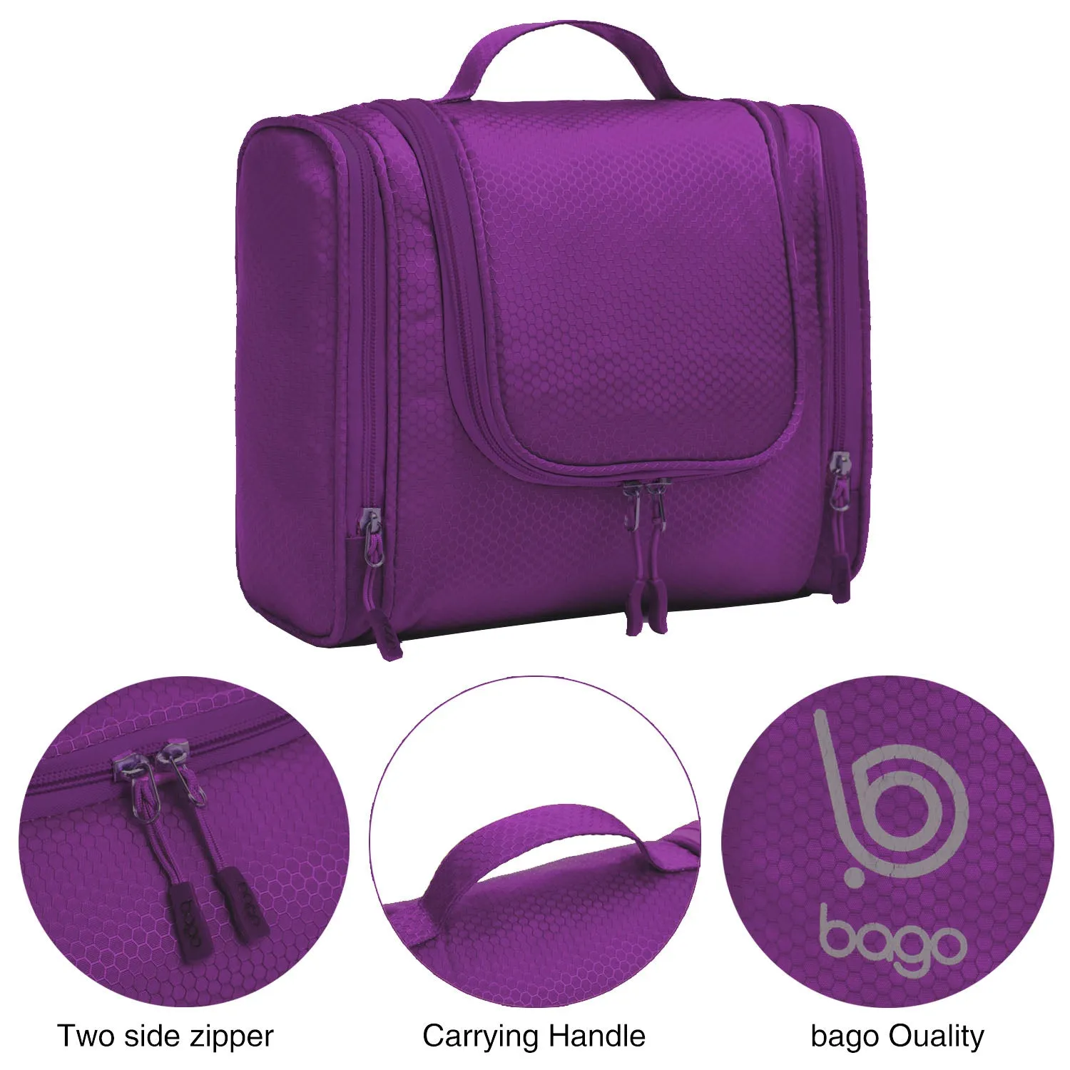 Bago Hanging Toiletry Bag For Women & Men - Travel Bags for Toiletries