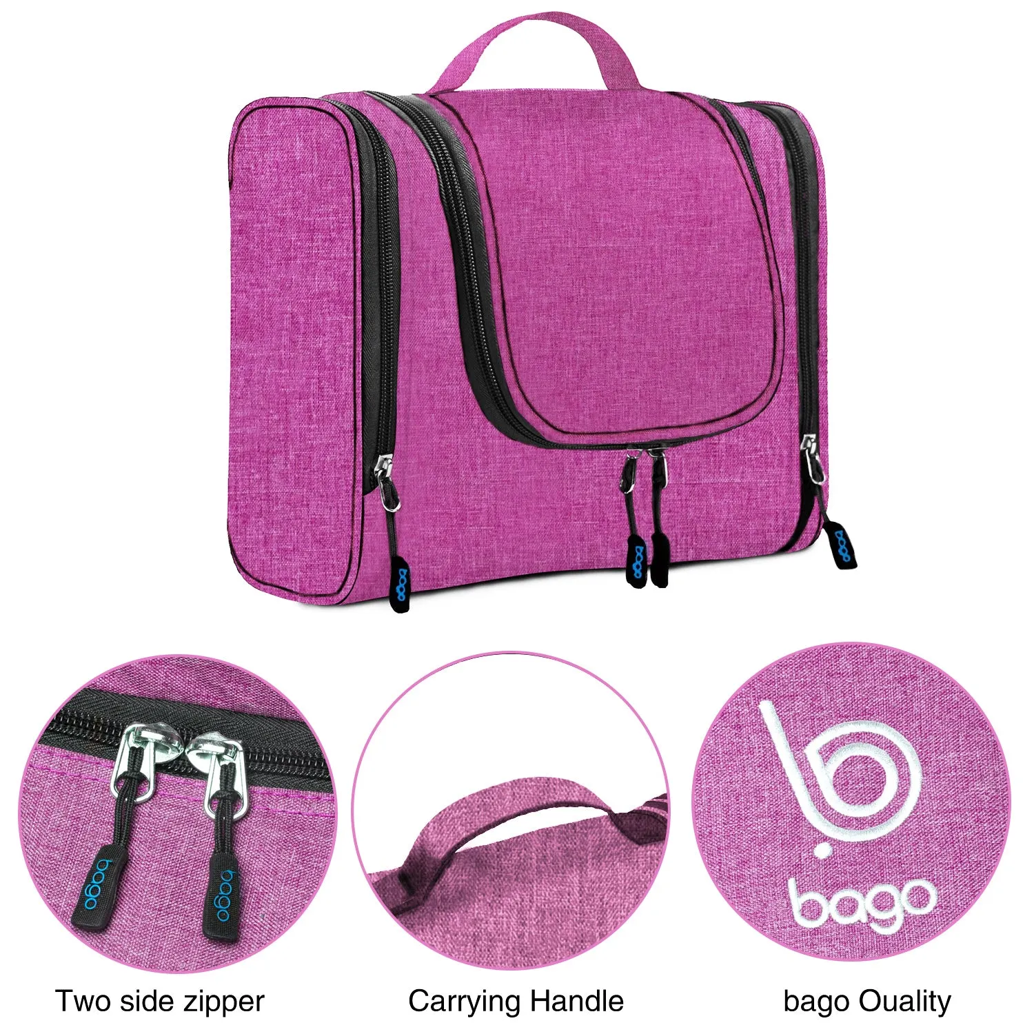 Bago Hanging Toiletry Bag For Women & Men - Travel Bags for Toiletries