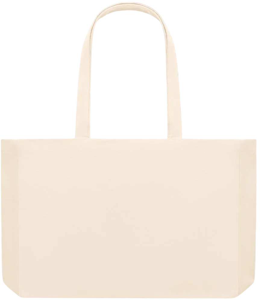 Basic large recycled beach tote bag