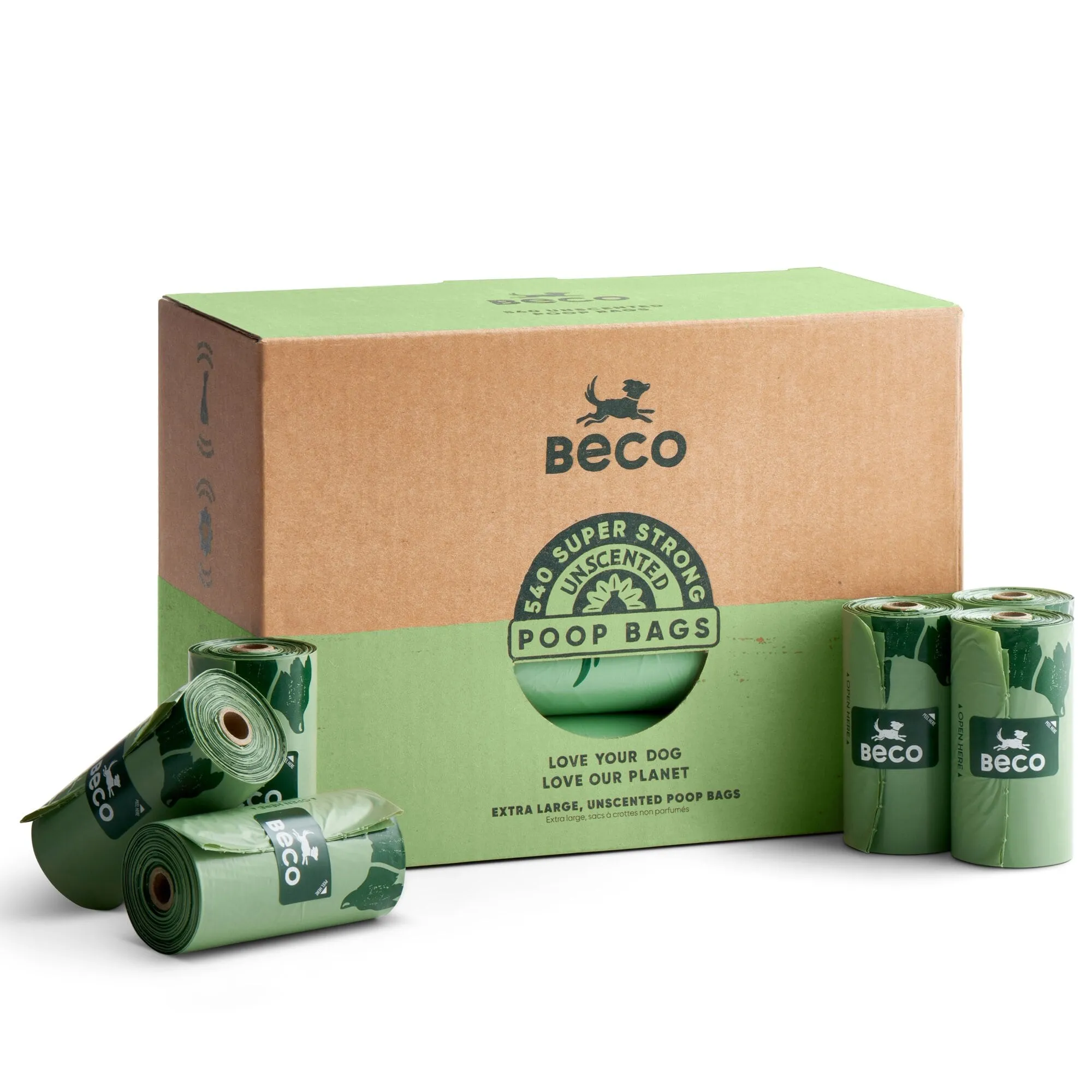 Beco Poop Bag, Unscented | Big, Strong, Leak-Proof