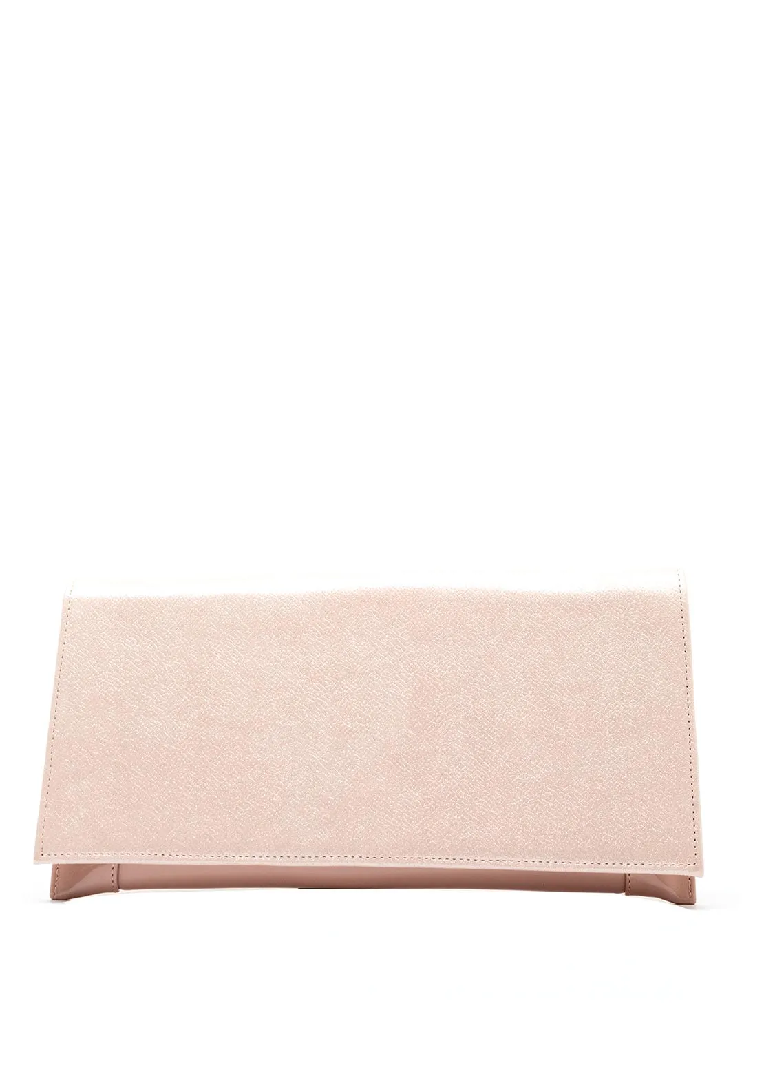 Bioeco by Arka Shimmer Patent Clutch Bag, Pink