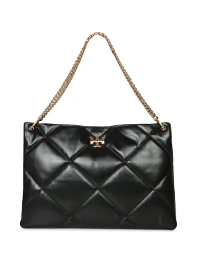 Black Kira Diamond Hobo Bag