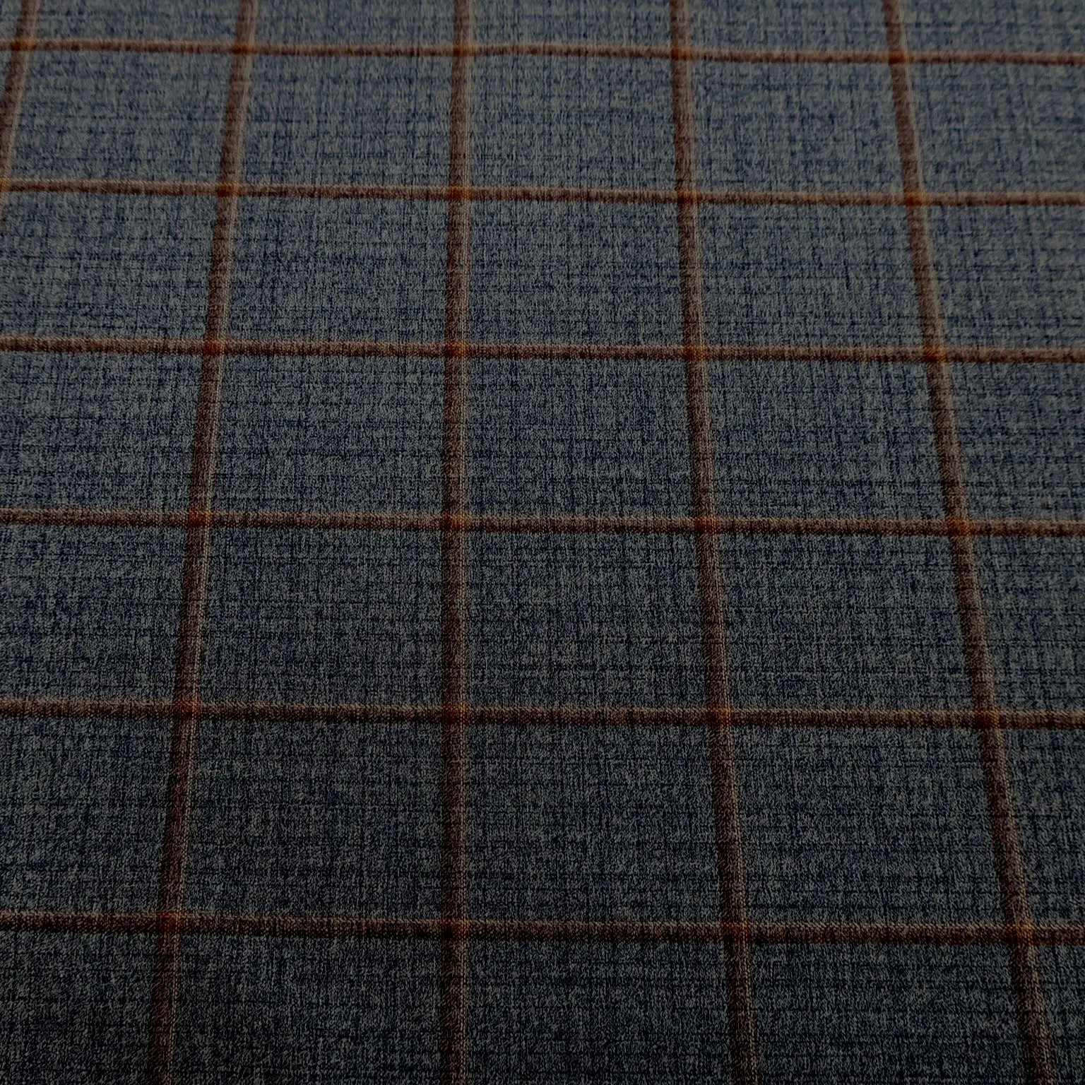 Blue Dark Check SCABAL super 130's Fabric