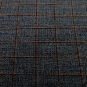 Blue Dark Check SCABAL super 130's Fabric