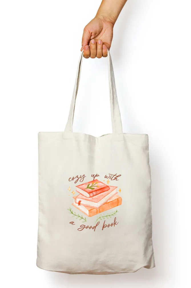 Book Lovers Quote Zipper Tote Bag