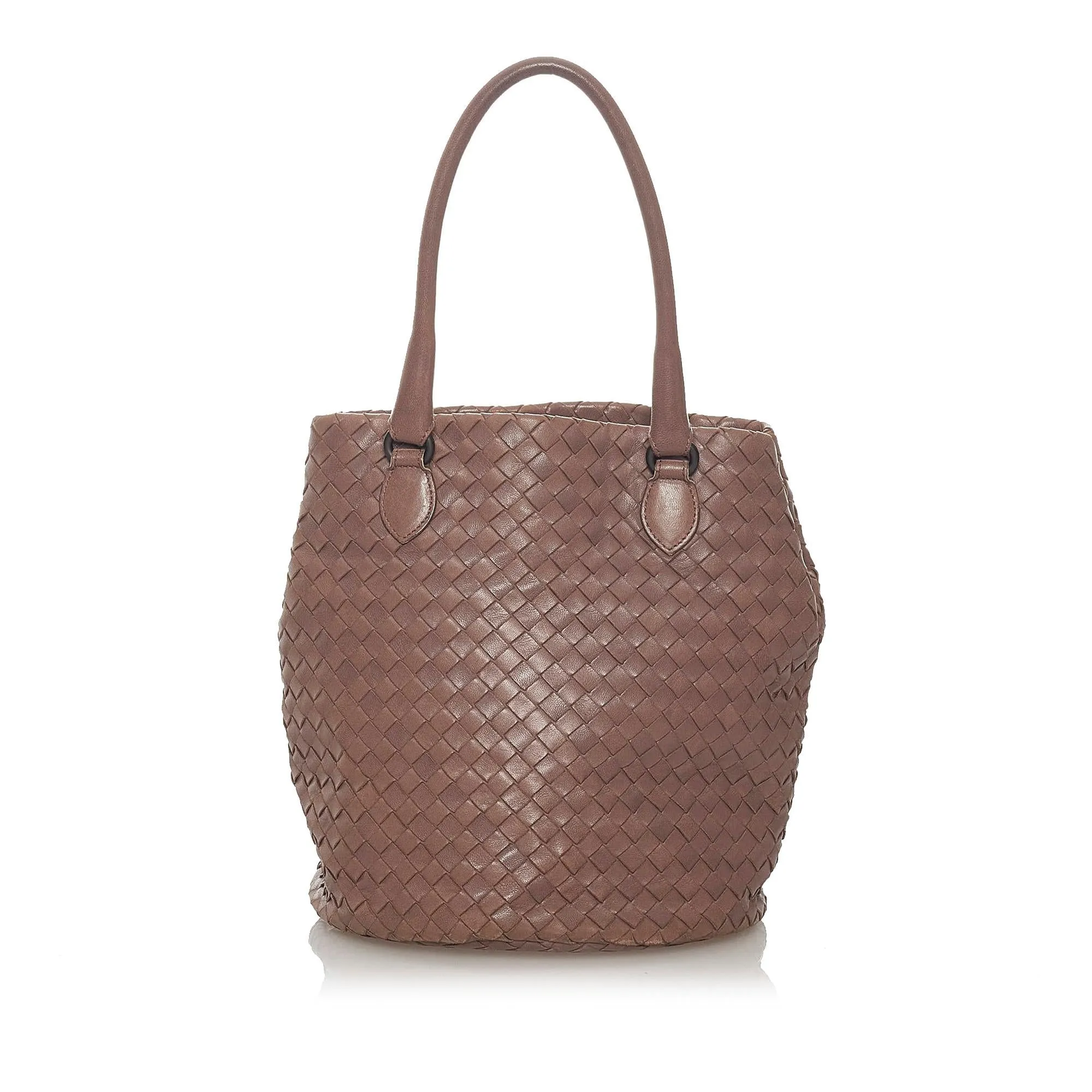 Bottega Veneta Intrecciato Leather Handbag (SHG-28224)