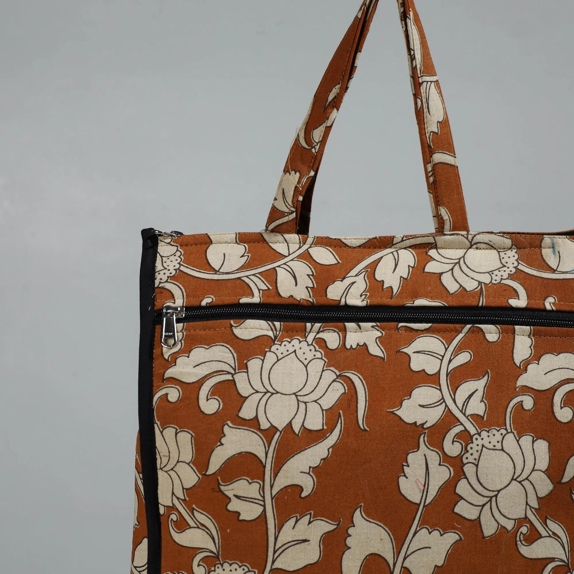 Brown - Handcrafted Cotton Shopping Bag 19