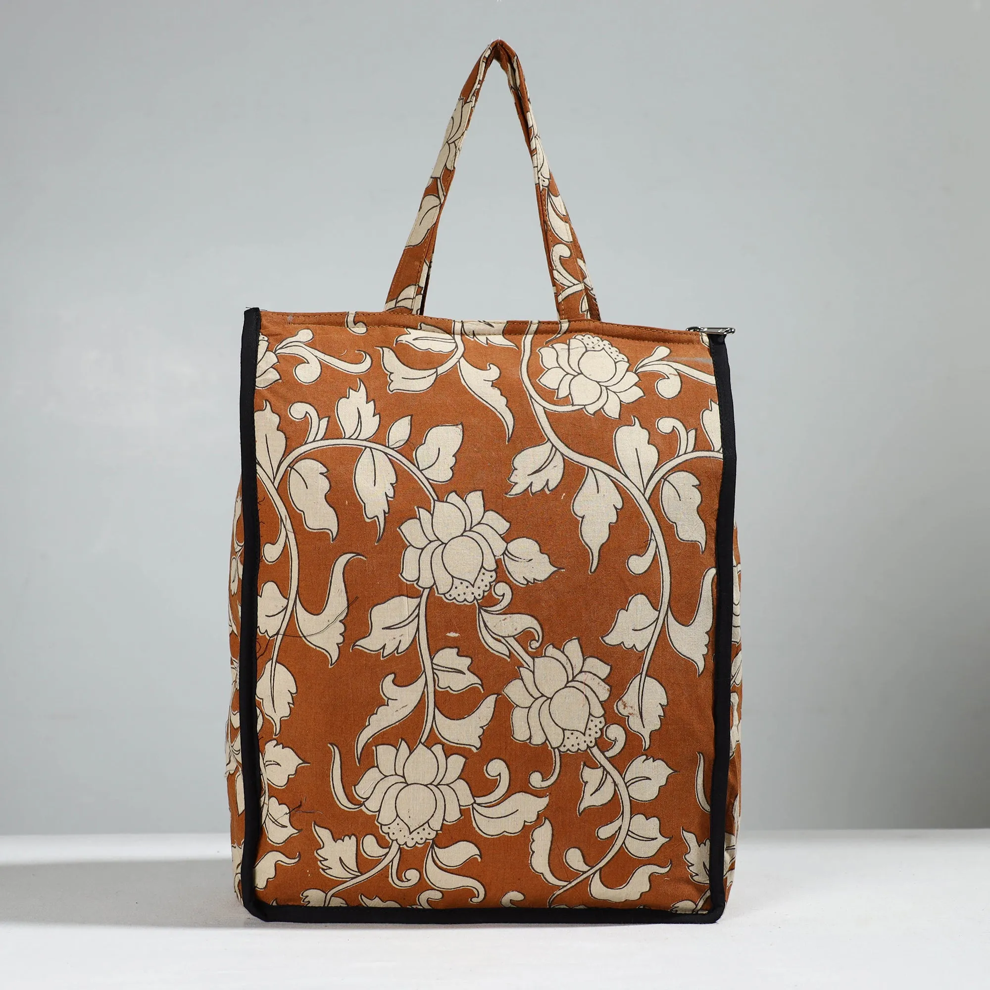 Brown - Handcrafted Cotton Shopping Bag 19