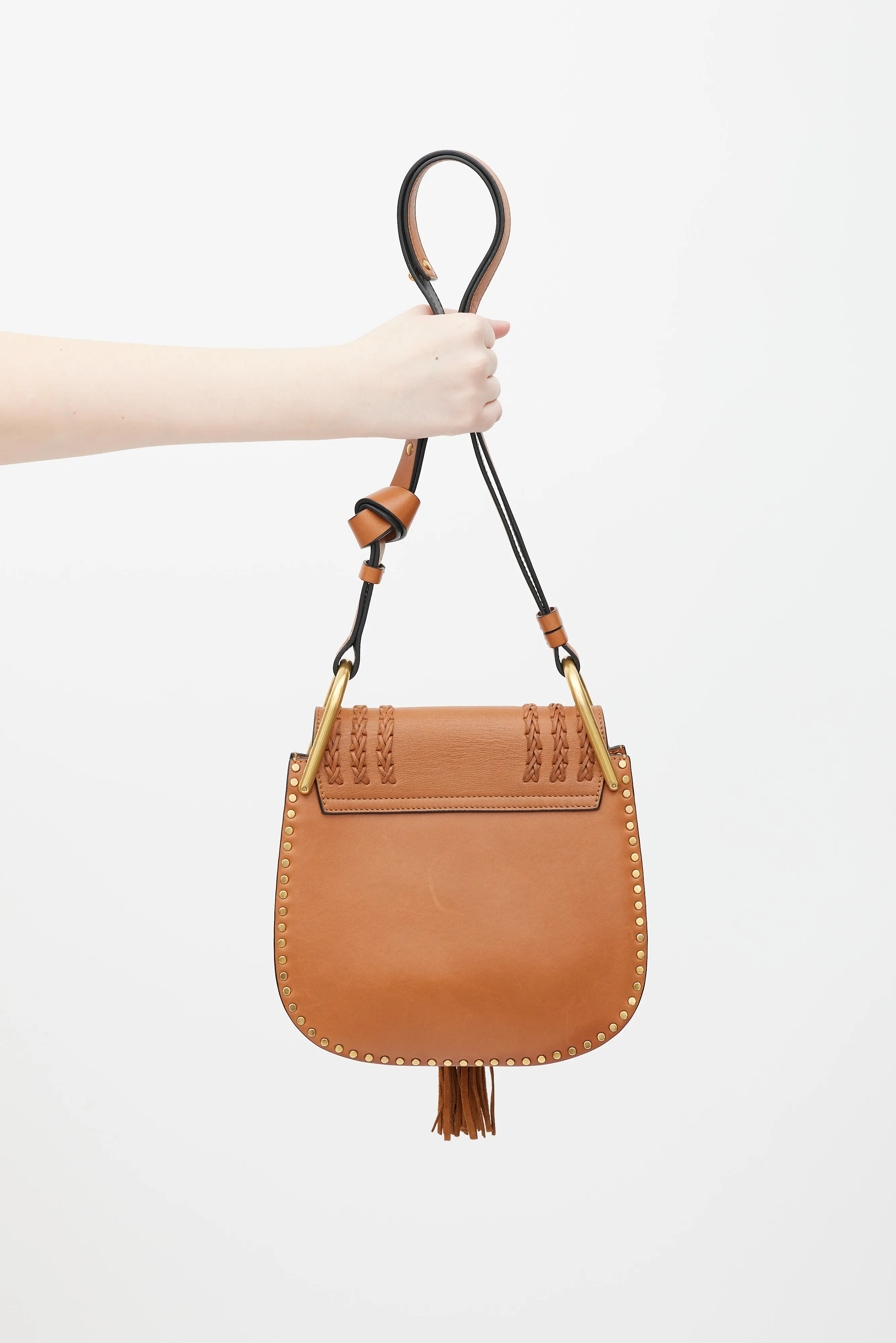 Brown Leather Tassel Hudson Bag