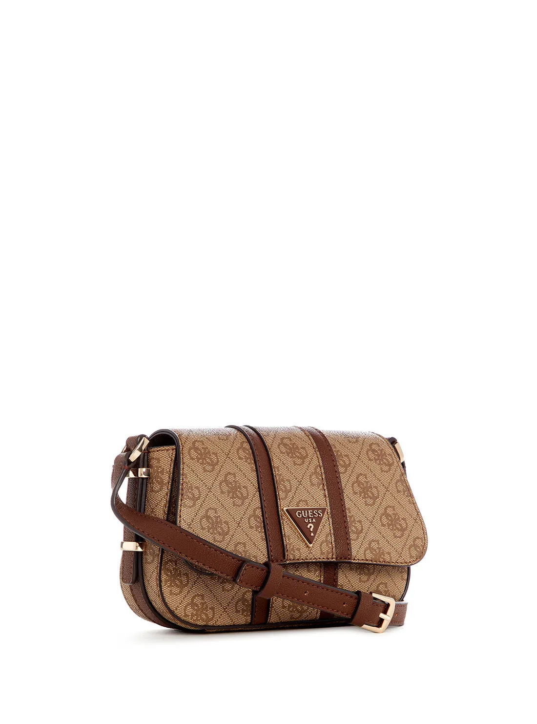 Brown Logo Noreen Mini Crossbody Bag