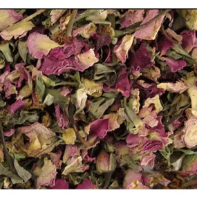 Bulk Dried Pink Rose Petals and Buds - 1 Pound Bag (s268)