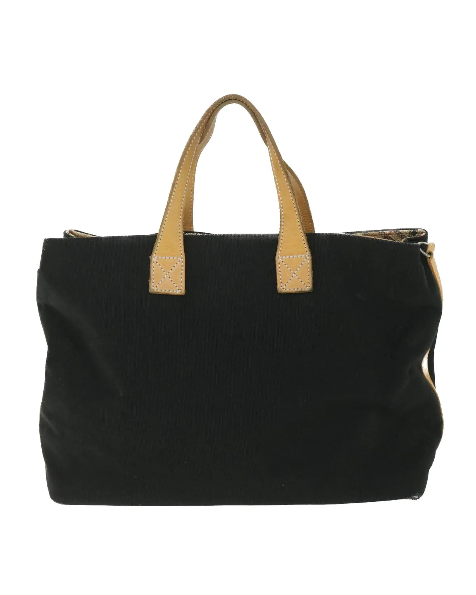 Canvas Tote Bag with Black Finish