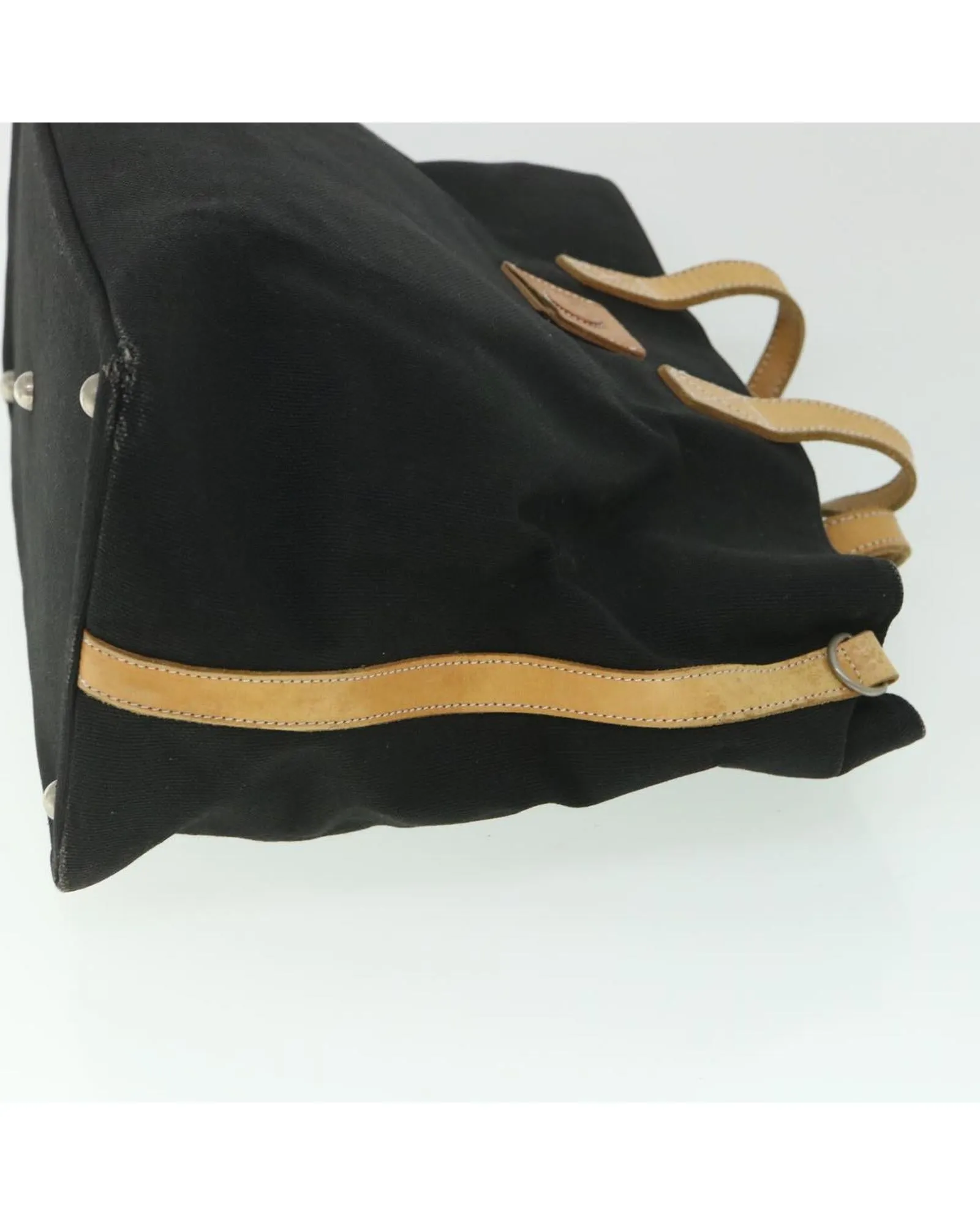 Canvas Tote Bag with Black Finish