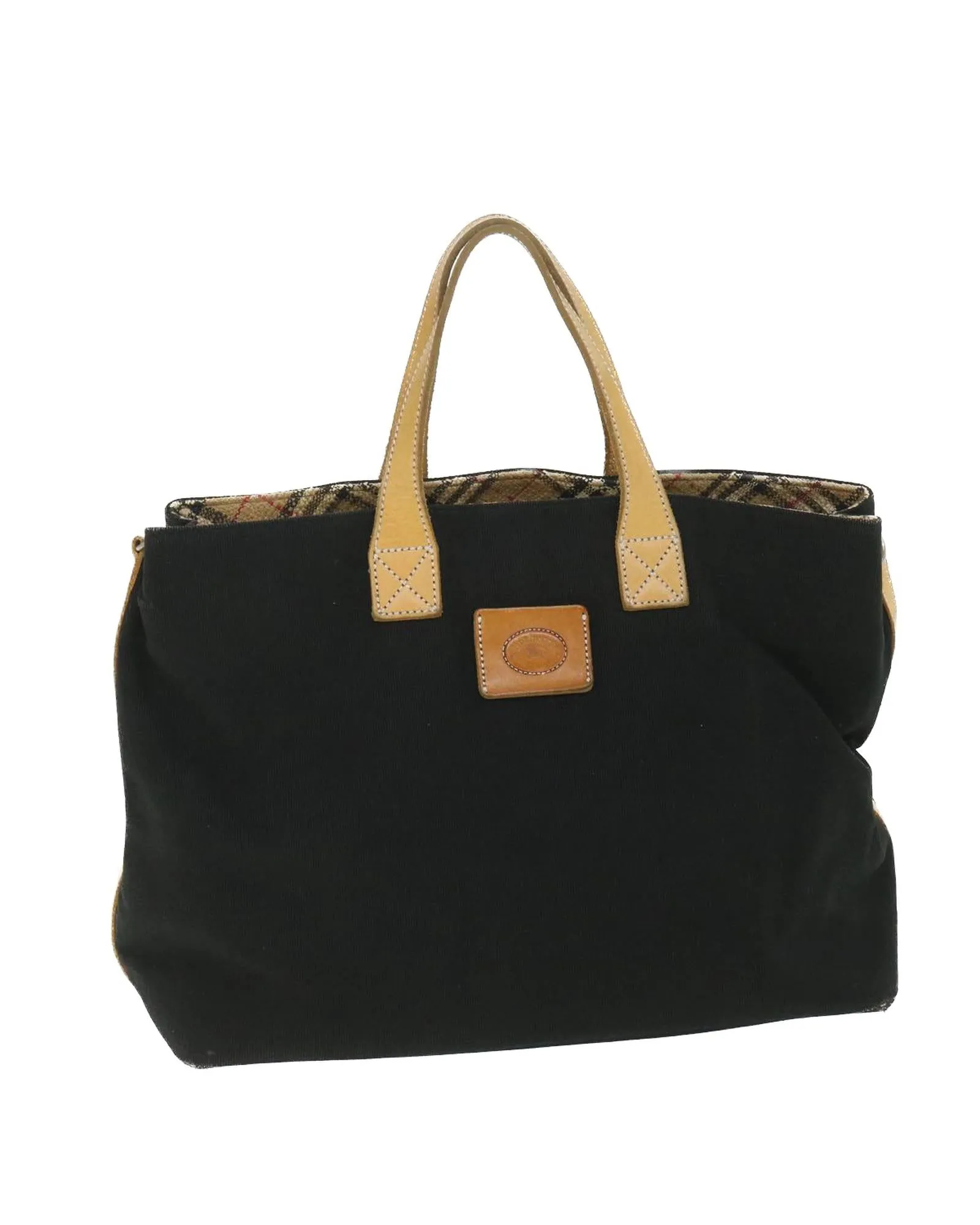 Canvas Tote Bag with Black Finish