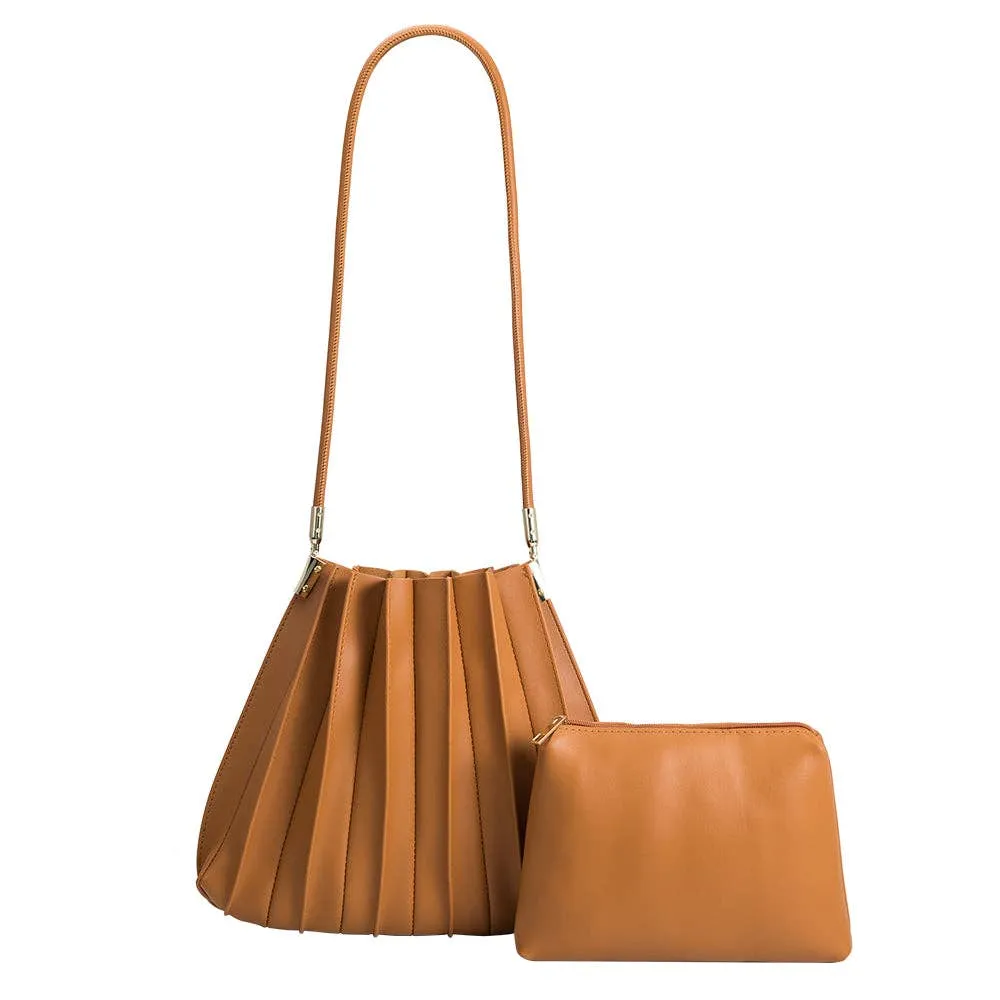 Carrie Pleated Shoulder Bag