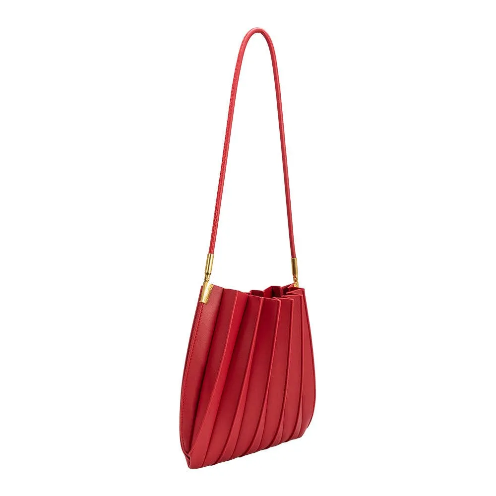 Carrie Pleated Shoulder Bag