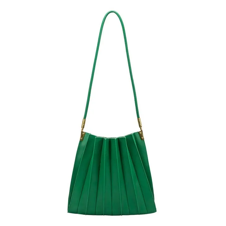 Carrie Pleated Shoulder Bag