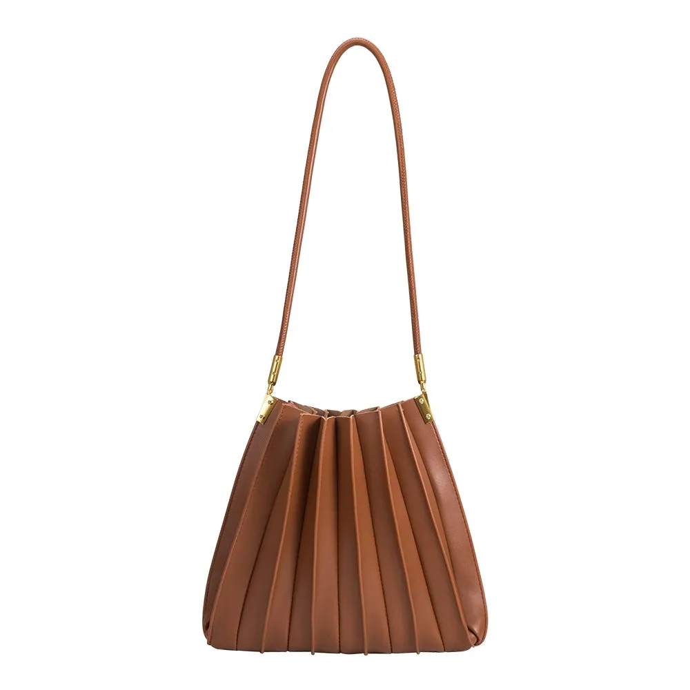 Carrie Pleated Shoulder Bag