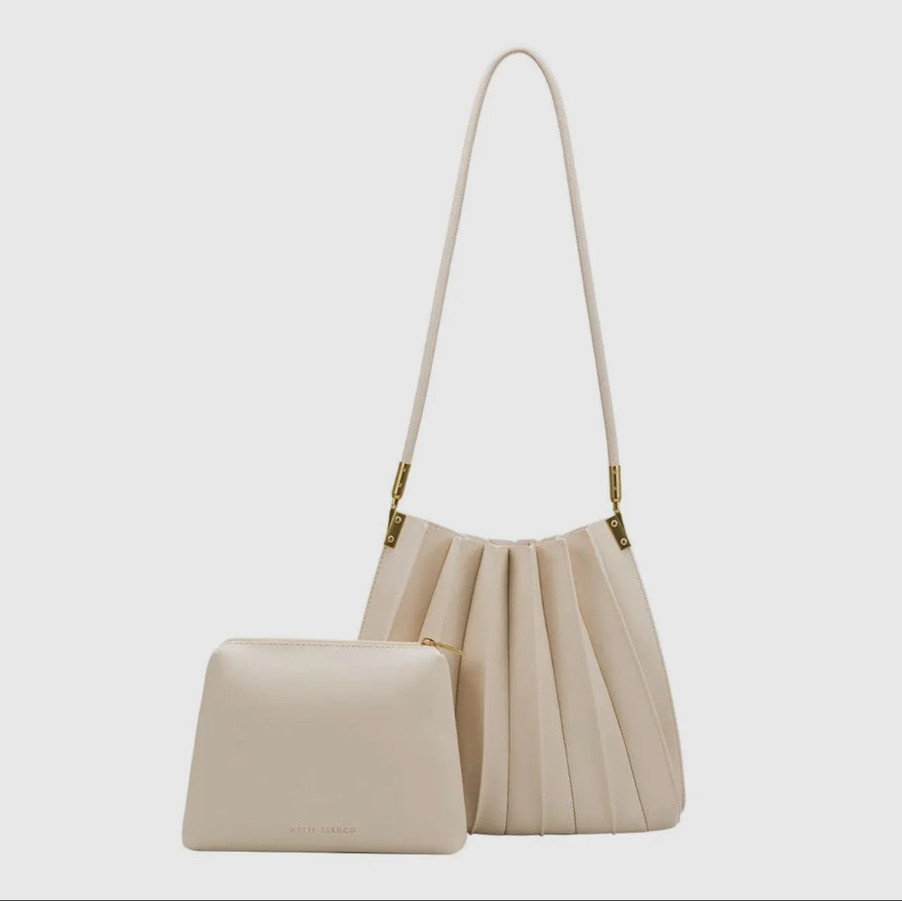 Carrie Pleated Shoulder Bag