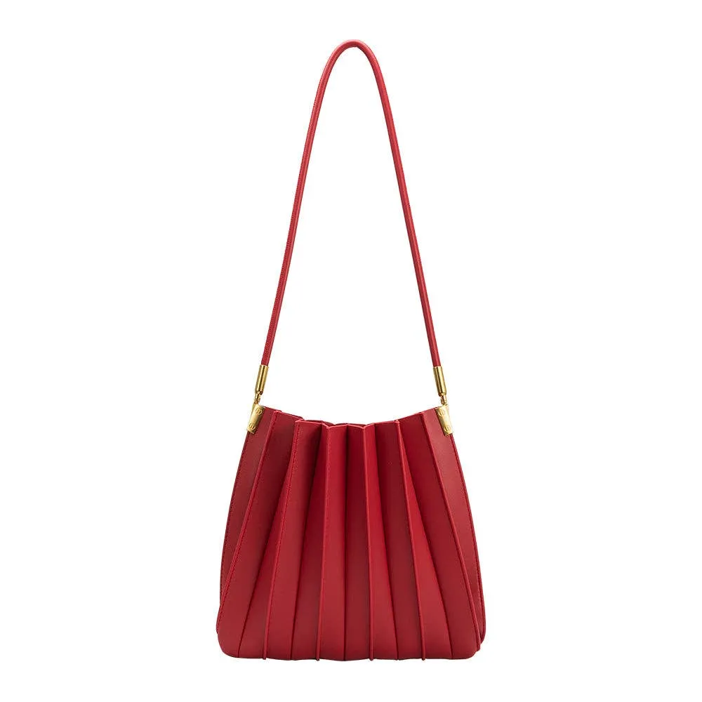 Carrie Pleated Shoulder Bag