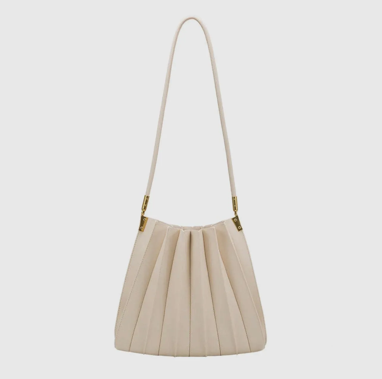 Carrie Pleated Shoulder Bag