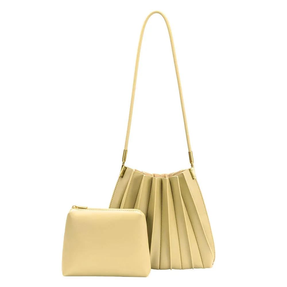 Carrie Pleated Shoulder Bag