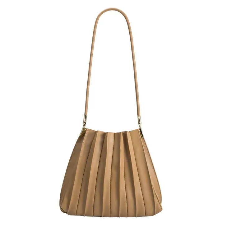 Carrie Pleated Shoulder Bag