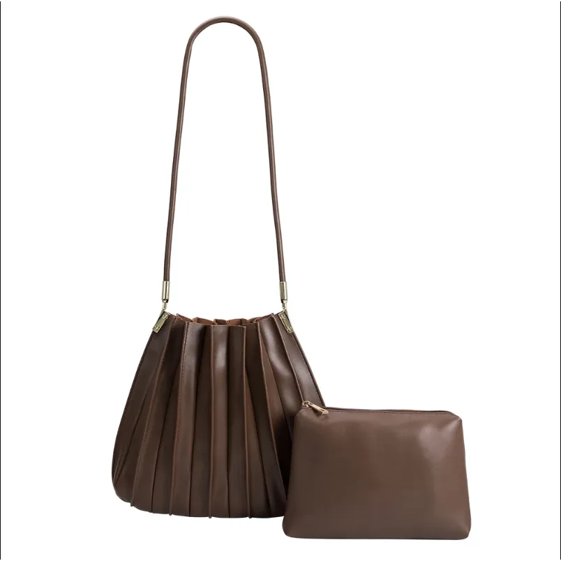 Carrie Pleated Shoulder Bag