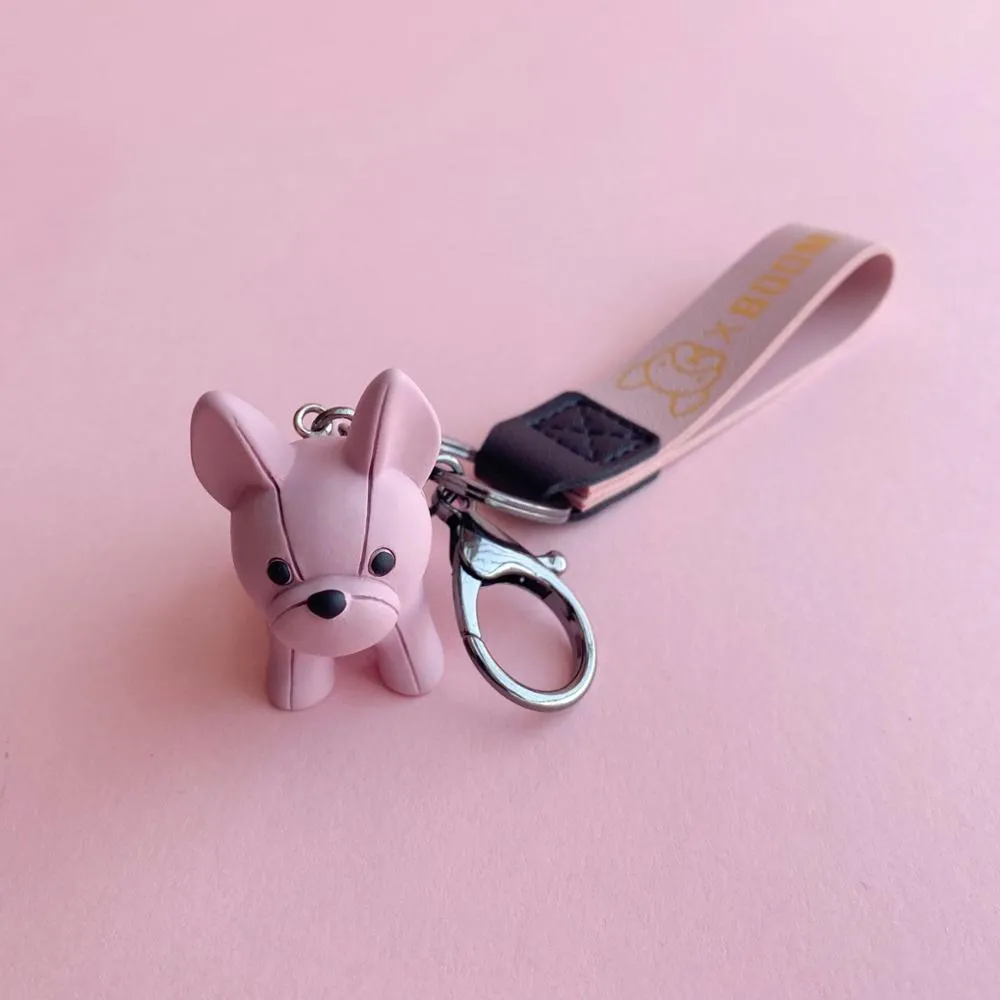 Cartoon Method Fighting Dog Keychains Cute Doll Key Chain Creative Custom Couple Ins Bag Pendant Car Leather Key Ring