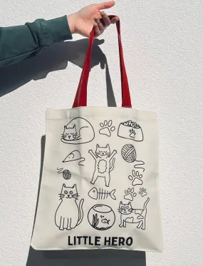 Cat Lover Tote Bag by Little Hero Kids