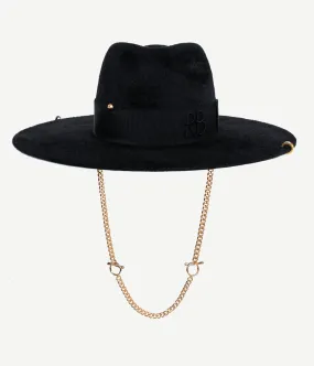 Chain Strap Fedora Hat