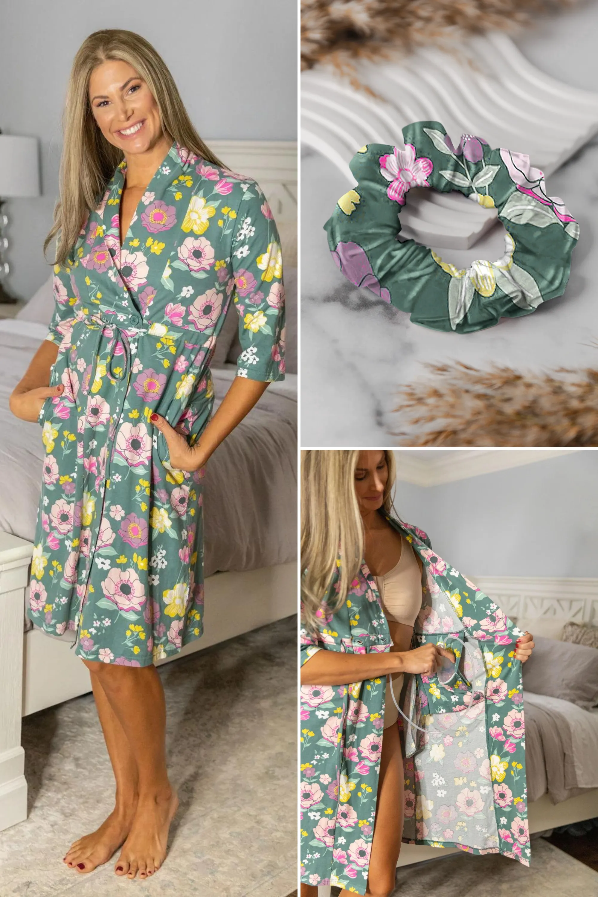 Charlotte Recovery Robe & Matching Scrunchie Set