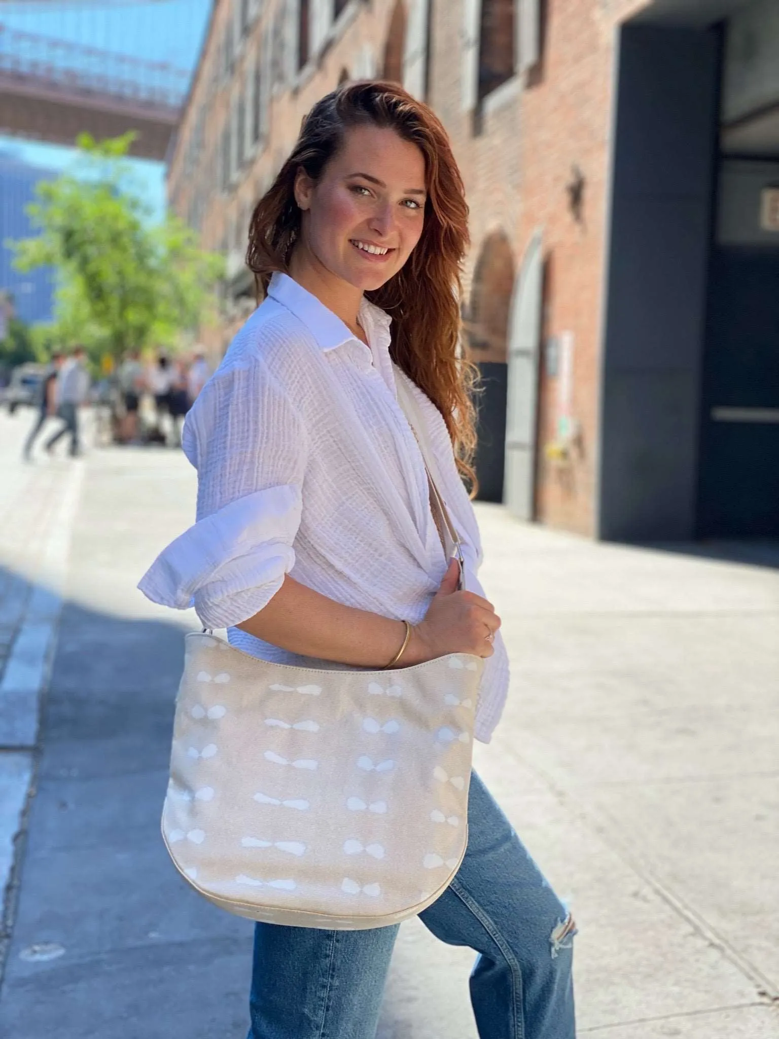 City Bag: Stone Shibori