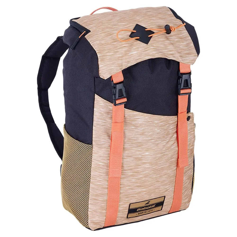 Classic Tennis Backpack Black and Beige