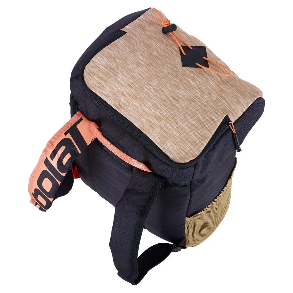 Classic Tennis Backpack Black and Beige