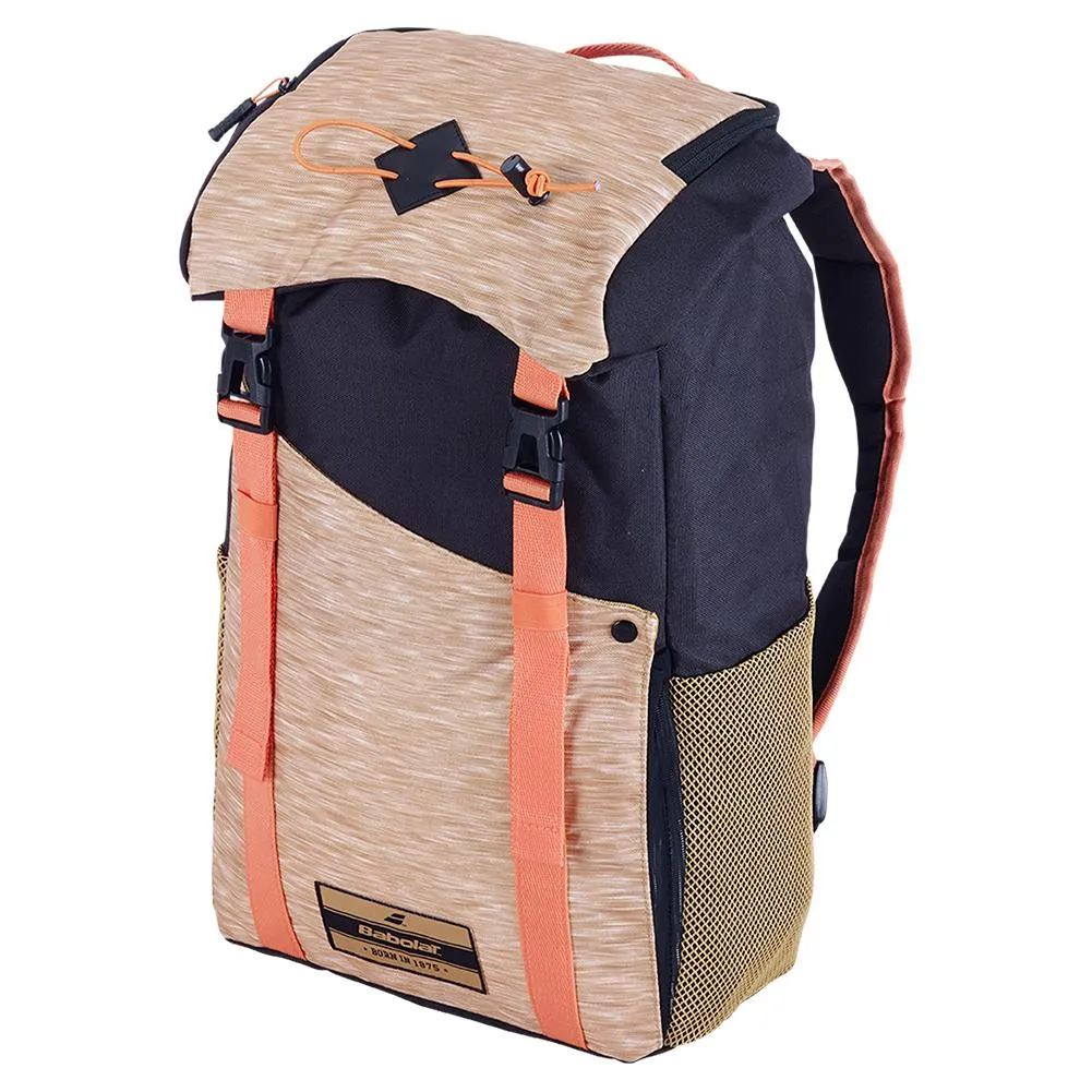 Classic Tennis Backpack Black and Beige